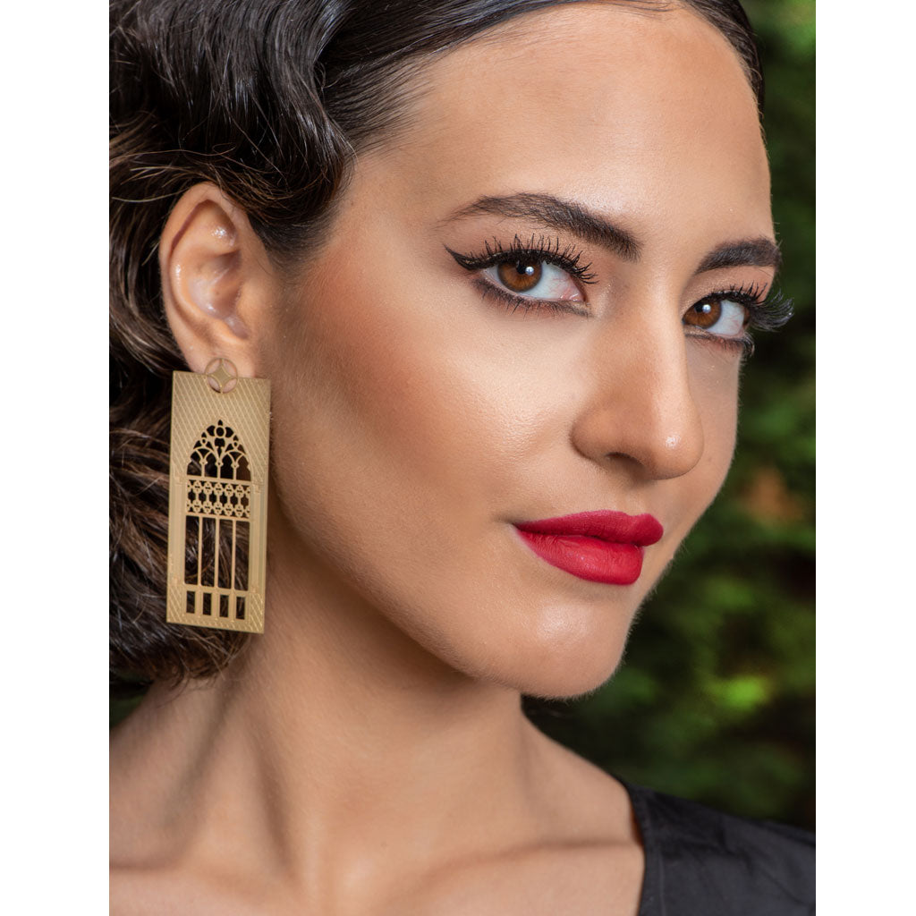 The Lebanese Triple Arch Windows Earrings – JihanC